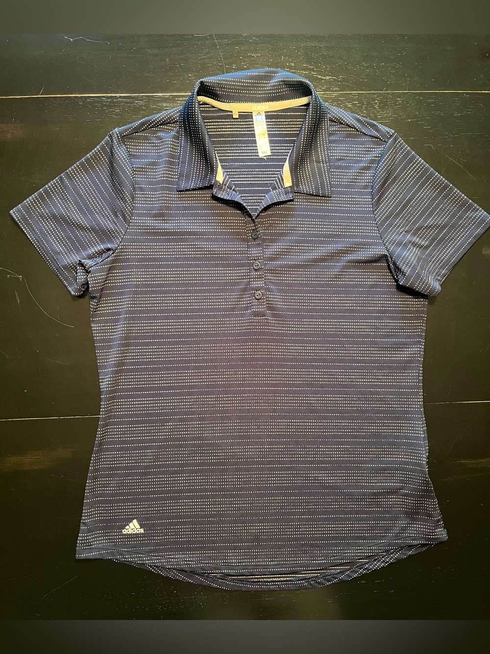 Golfcore Adidas Primegreen Space Dyed Polo Shirt in Navy - Women’s Medium